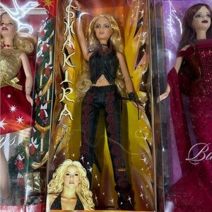 Shakira Barbie Doll in Black and Red Outfit